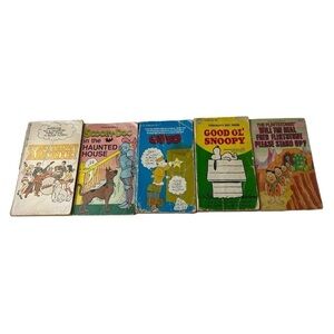 Vintage 80’s Lot Of 5 Paperback Comic Books